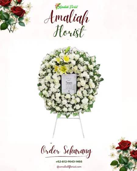 Krans Bunga Duka Kebakalan